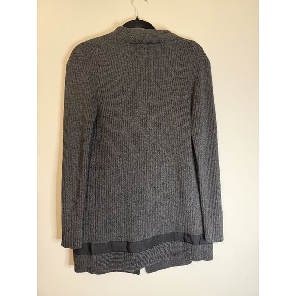 Athleta Sentinel Full Zip Sweater Merino Wool Blend Gray Women's Sz S [jb] - Picture 4 of 8